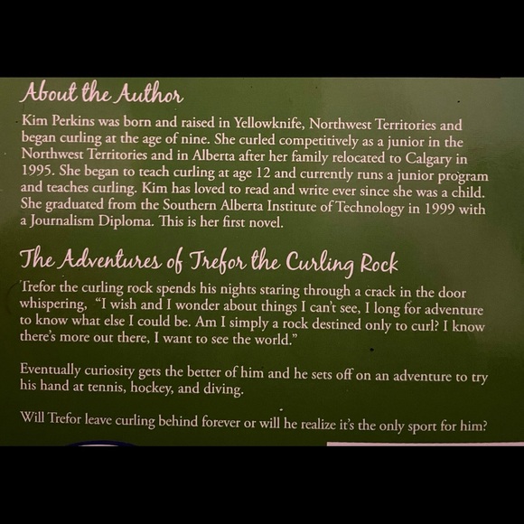 Curling Boom- The Adventures of Trefor the Curling Rock 🥌 Fictional Sports Book - Picture 3 of 5
